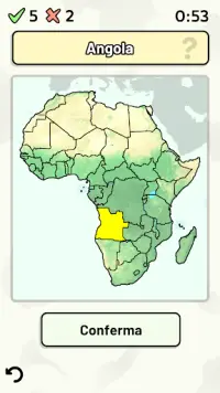 Stati dell'Africa -Quiz: Mappe, Capitali, Bandiere Screen Shot 0