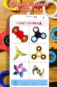 Fidget Spinner Coloring By Number - Pixel Screen Shot 0