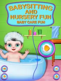 बेबी बैठे और नर्सरी बेबी केयर खेल Screen Shot 0