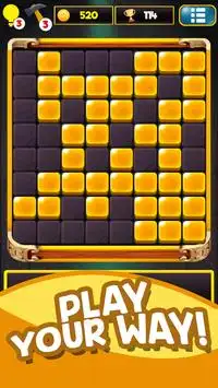 1010 puzzle de bloque de oro qubed nuevo 8x8 Screen Shot 2