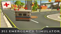 911 एम्बुलेंस सिम्युलेटर 3 डी Screen Shot 1