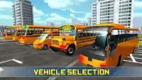 Bus Sekolah Menengah Mengemudi 2017: Game Bus yang Screen Shot 7