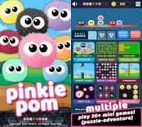 Pinkie Pom - Mini Games & Puzzle Adventure Screen Shot 1