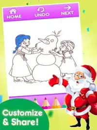 Christmas Coloring Screen Shot 3