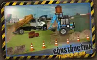 Construction Trucker 3D Sim Screen Shot 5