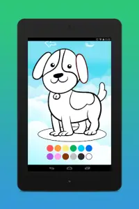 Coloring for Kids: Color the Dog Screen Shot 7