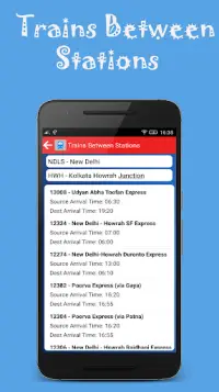 Indian Rail Offline Time Table Screen Shot 4