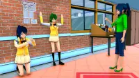 Jogo de Escola Simulador Anime Screen Shot 2