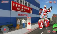 Ambulance Robot City Rescue Game Screen Shot 1