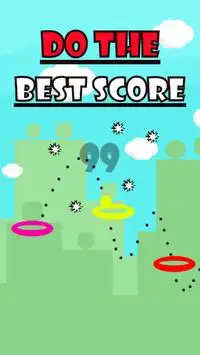 Dunk FlappyColorBall: Circle Ball Hoop Color Match Screen Shot 2