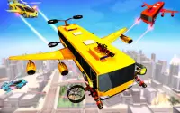 Shooting Flying School Bus Transport Simulator Screen Shot 0