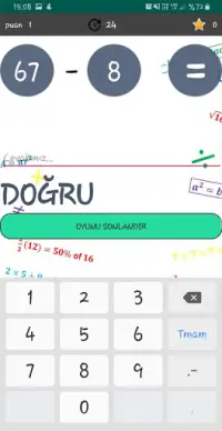 Matematik Alıştırması Screen Shot 2