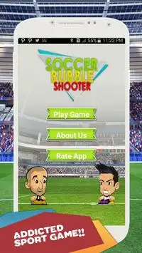Futebol Bubble Shooter Screen Shot 0