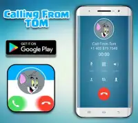 Call From Tom Cat - Fake Call Screen Shot 1