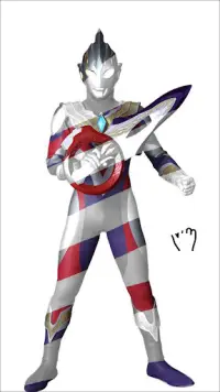 Ultra Hero Man Super Triger Magic Coloring Screen Shot 1