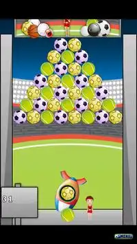 Sportowy Bubble Shooter Screen Shot 4