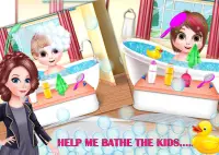 Mom! Newborn Baby Care & shower Babysitter Game Screen Shot 3