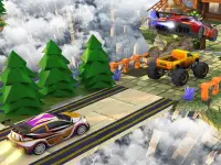 Hill City Car Stunt 3D: အလွန်မြင့်တက်သောတောင်တက်ပြ Screen Shot 2