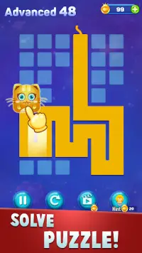 Line Puzzle: Funny Cats Screen Shot 0