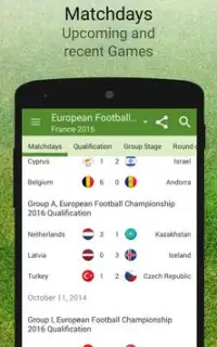EM 2016 Spielplan & Ergebnisse Screen Shot 1