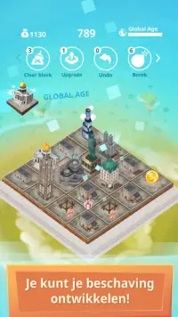 Beschaving 2048: bouw een stad puzzel spel Screen Shot 2