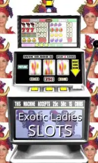 3D Exotic Ladies Slots - Free Screen Shot 0