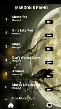 Game Maroon 5 - Piano Tiles Game Screen Shot 0