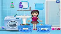 Arya Washing Clothes Kids Game Screen Shot 2
