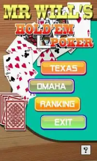 Mr.Will's Hold'em Poker Screen Shot 0