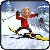 Extremo Descendo Esquiar Dublê: Jogo De Inverno