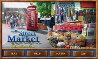 # 247 New Free Hidden Object Games - Street Market Screen Shot 1