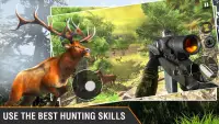 無料の鹿狩りゲーム、動物射撃ゲーム、動物狩り：実際の狩猟ゲーム：鹿狩りゲーム Screen Shot 0