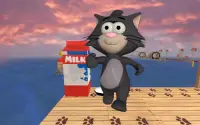 Крошечные Cat Run: Бег игра Screen Shot 4