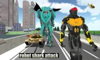 Warrior Robot Shark Game:Angry Shark Simulator App Screen Shot 4