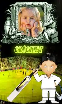 STAR CRICKET THEME PHOTO FRAME Screen Shot 1