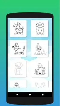 Coloriage pour les enfants: Colorie le chien Screen Shot 4