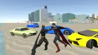 Hero Spiderman and Superman Car Game Screen Shot 0