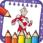 Coloring Book for Ultraman Hero Zero
