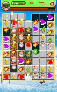 Match 3 Puzzle Christmas Games - Santa Bell Trees Screen Shot 6