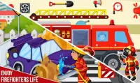 Firestation Kasabamı Oyna Pretend: Rescue Fireman Screen Shot 2