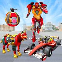 Angry Fox Robot City War : Formula Car Robot Games