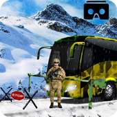 Vr ejército nieve base soldado transporte