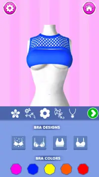 Bra Maker: تصميم حمالة الصدر Screen Shot 2