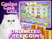 Casino Cash Cats Kitty Game Vegas Slots Machine Screen Shot 0