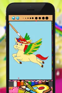 Unicorn Horse Coloring Book Screen Shot 3