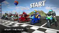 Racing on Motorrad: Echter 3D-Moto-Highway-Verkehr Screen Shot 0