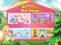 लड़की गुड़िया घर: डिजाइन और साफ लक्जरी कमरे Screen Shot 0