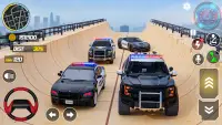 Police Car Stunts Racing Games Screen Shot 1