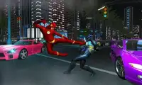 Flying Flash Hero: حبل الرجل في مدينة فيغاس Screen Shot 2