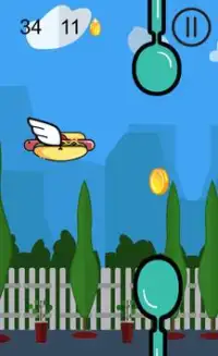 Flappy Fast Food Screen Shot 1